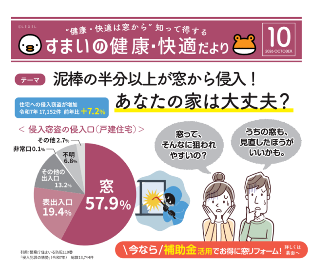 【10月号】すまいの健康だより | 石川住器 | 酒田市